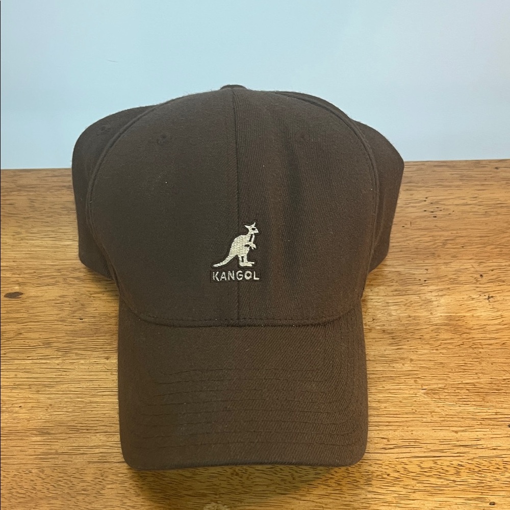 Kangol Wool Flex Fit Baseball Hat Dark Brown Size Large XL